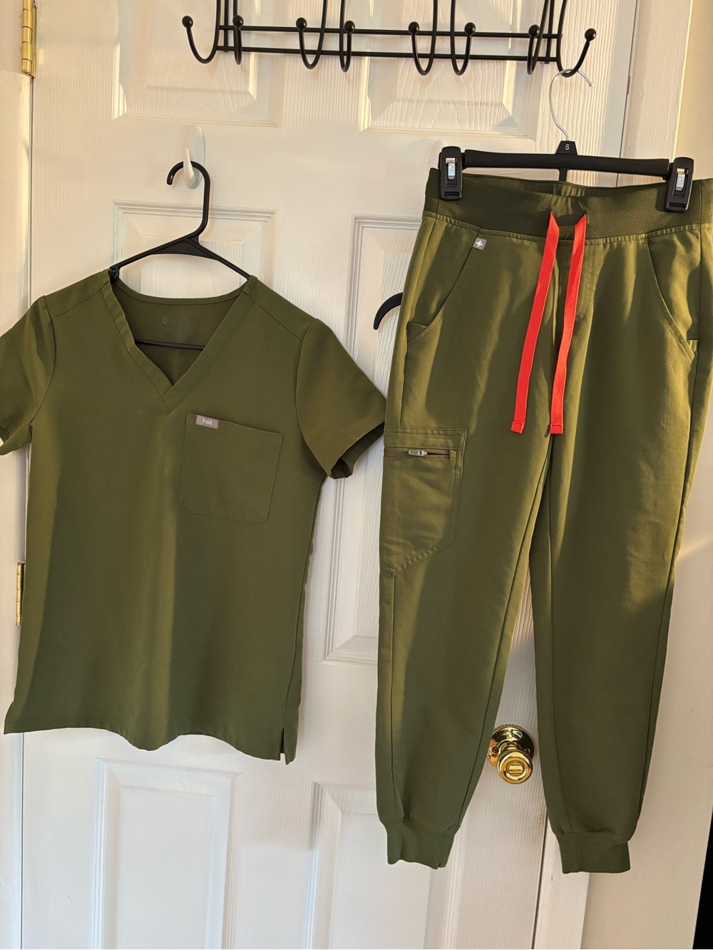 FIGS olive green set